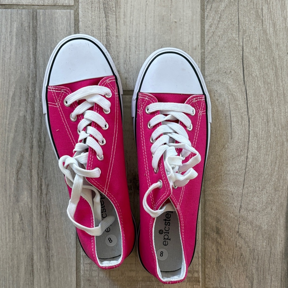 Epic Step Women's Pink Canvas Sneakers